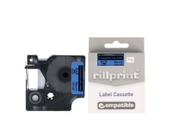 Tape 19mm svart p� bl�