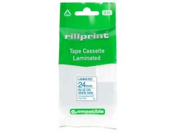 Tape 24mm TZe-253 bl p vit