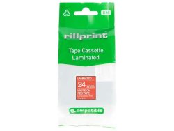 Tape 24mm TZe-455 vit p rd