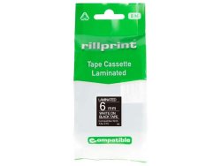 Tape 6mm TZe-315 vit p� svart