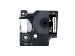 Tape 24mm vit p� svart