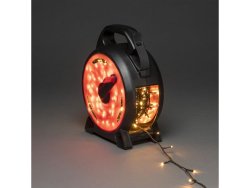 Ljusslinga sladdvinda 400 amber LED 28m