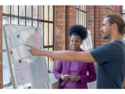 Whiteboard NOBO MoveMeet vit 180x90cm