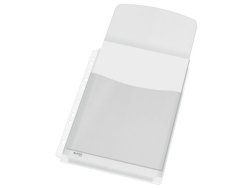 Plastficka A4 PVC 0,17mm med bälg & klaff 5st/fp