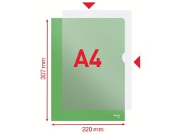 Aktmapp ESSELTE A4 0,11 grn 100/FP