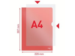 Aktmapp ESSELTE A4 0,11 rd 100/FP