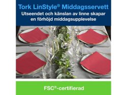 Servett TORK LinStyle rd 39x39cm 50/fp