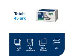 Rengöringsduk TORK Pre W8 kraftig 45/FP