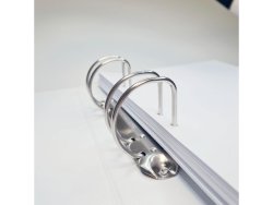 Ringprm A4 D-ring: 45mm PP ficka svart