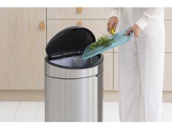 Papperskorg BRABANTIA Touch Bin 40L Mat