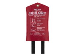 Brandfilt Silikon 120x120cm Röd