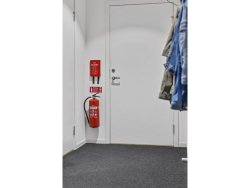 Brandfilt Silikon 120x120cm Röd