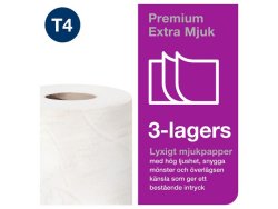Toalettpapper TORK Pre T4 3-lag 8/fp