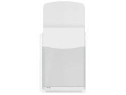 Plastficka A4 PVC 0,17mm med bälg & klaff 5st/fp