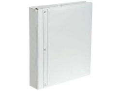 Gaffelprm PP med ficka A4 60mm vit
