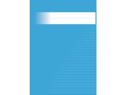 Skrivh�fte A4 linj. 8,5mm ml.bl� 120/fp