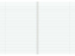 Skrivh�fte A4 linj. 8,5mm gul 120/fp