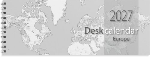 Desk calendar Europe 2027