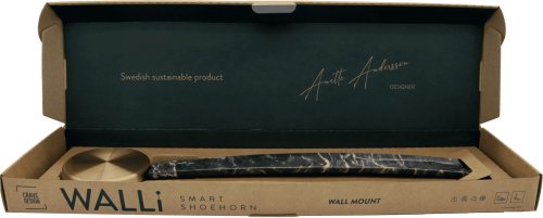 Skohorn WALLi mssing/svart marmor