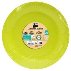 Tallrik PRONAPPE papper 23cm 20/fp kiwi