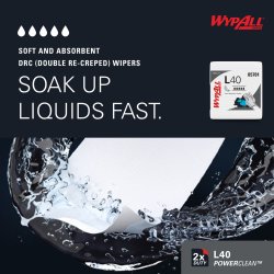 Torkduk WypAll PowerClean L40 Extra 56ark/fp