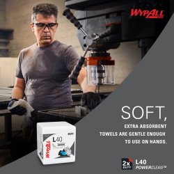 Torkduk WypAll PowerClean L40 Extra 56ark/fp