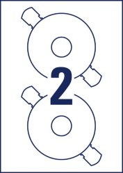 Etikett AVERY Classic size CD 50st/fp