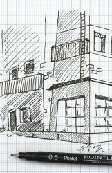 Fineliner PENTEL Pointliner 0,3mm svart