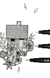 Fineliner PENTEL Pointliner 0,3mm svart