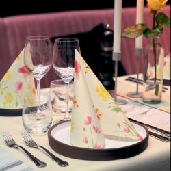 Servett Poppy D-soft 40X40cm 60/fp