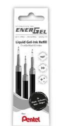 Refill PENTEL EnerGel needle svart 3/fp