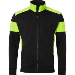 Sweatjacka TOP SWEDE 223 sv/fl gul 4XL