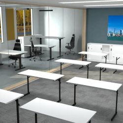 Bord hj/snk Pro 1400x800 vit/svart