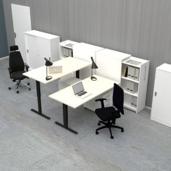 Bord hj/snk Pro 1400x800 bjrk/svart