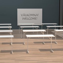 Fllbord 1200x500x715x18 vit/vit