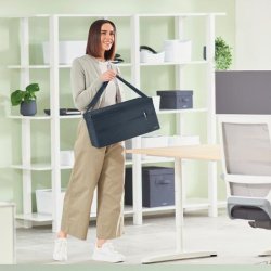 Frvaringsvska LEITZ tyg lock mrkgr