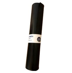 Plasts�ck LDPE 125L 40my svart 25/rl