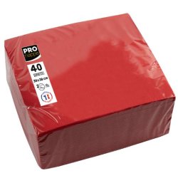 Servetter PRONAPPE 38x38cm 40/fp r�d
