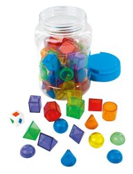 Geometriska 3D former 300g/fp