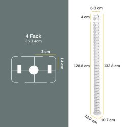 Kabelsamlare FELLOWES CableSpine vit
