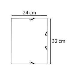 Gummibandsmapp AutentiK 3-k A4 gr�