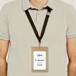 Namnskyltsh�llare AVERY papp 50/fp