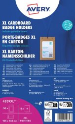 Namnskyltsh�llare AVERY papp 50/fp