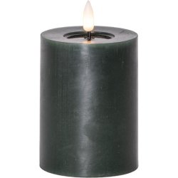 Blockljus STAR TRADING gr�n 7,5x12,5cm