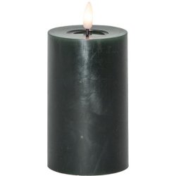 Blockljus STAR TRADING gr�n 7,5x15cm