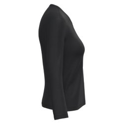 T-shirt v l/� KARIBAN K382 dam svart L