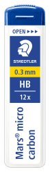 Reservstift STAEDTLER 0,3mm HB 12/FP