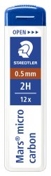 Reservstift STAEDTLER 0,5mm 2H 12/FP