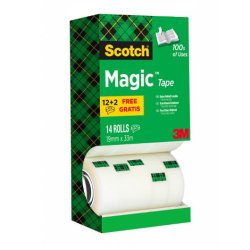 Dokumenttejp 19mm x 33m SCOTCH 810 14rl/fp