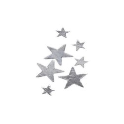 Stickers stj�rnor silver 25mm 108/FP